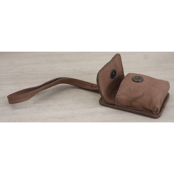 Free People Street Sounds Brown Leather Case For Airpods  + Earbuds - Picture 7 of 10